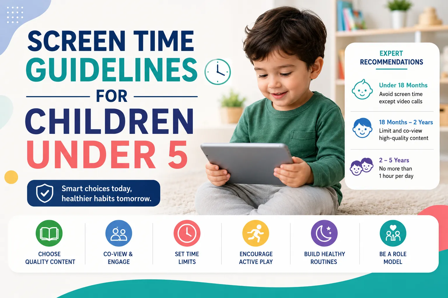 Screen Time Guidelines for Children Under 5: What Every Parent Should Know